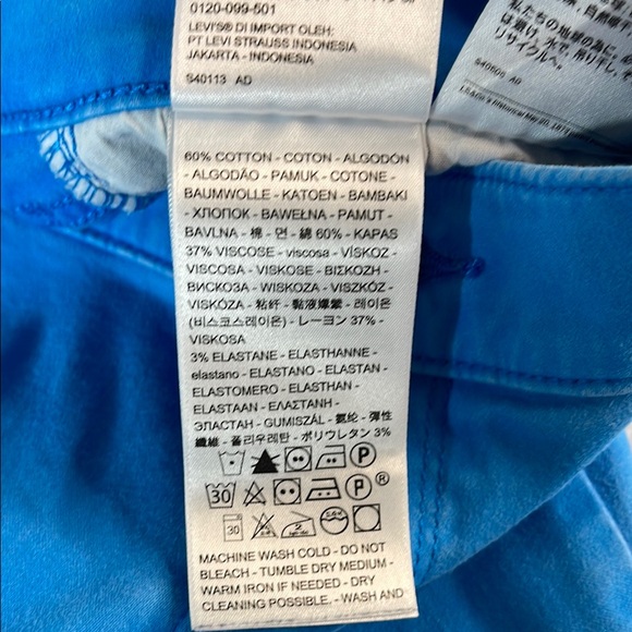 Levi’s 710 Stretch Light Blue Skinny Jeans - Picture 3 of 14